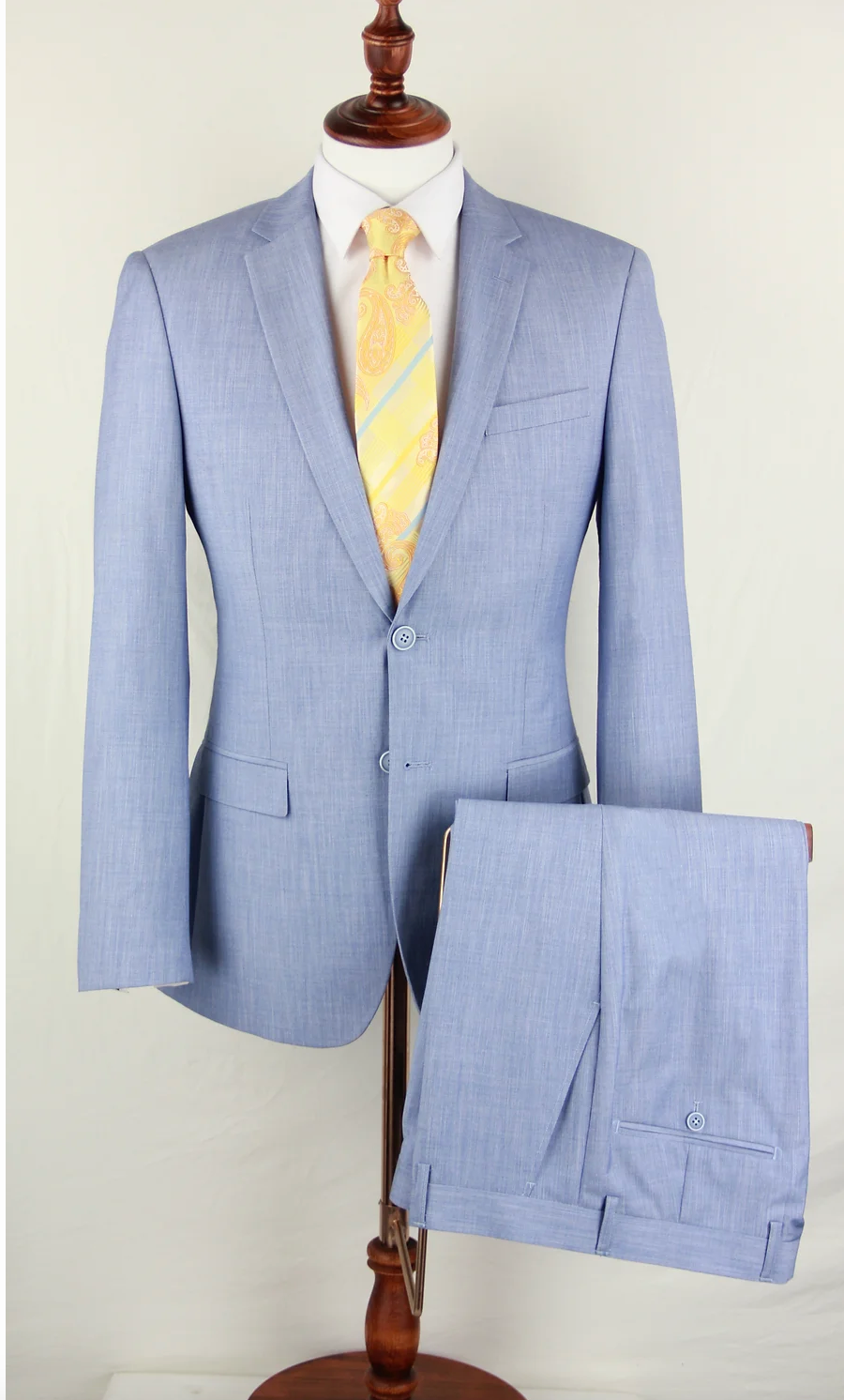 Slim Fit Light Blue Suit