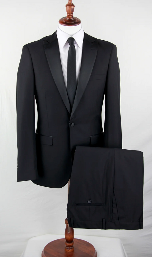 Slim Fit Black Suit